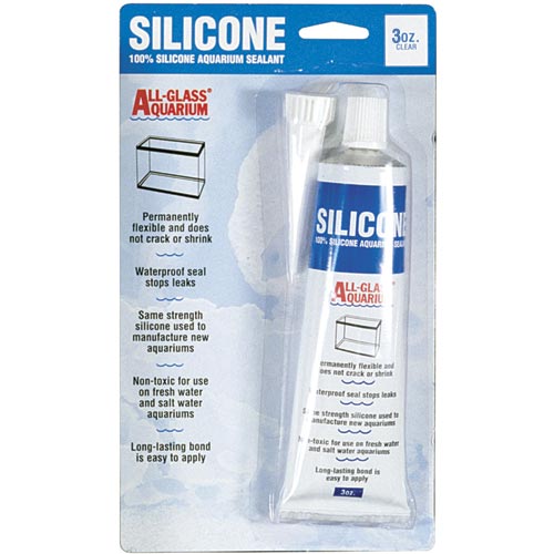 Silicone Aquarium Sealant - Clear - 3 oz