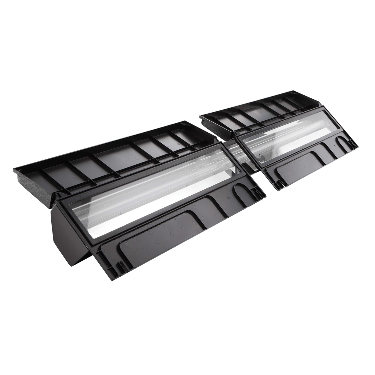 Deluxe Full Fluorescent Hood - Black - 48" x 12"