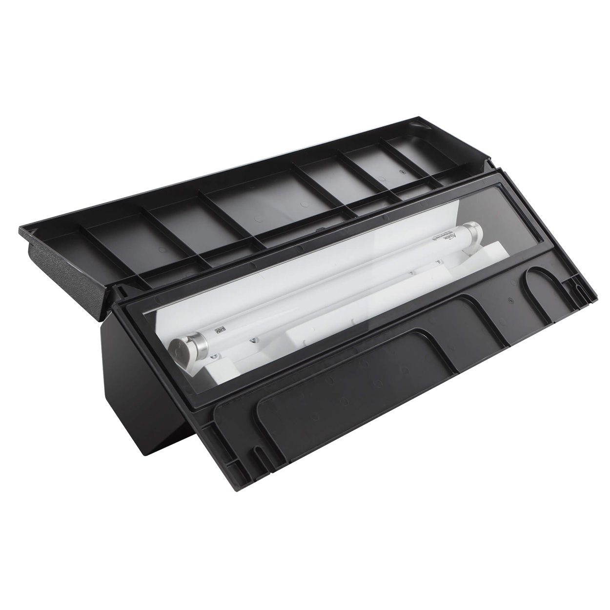 Deluxe Full Fluorescent Hood - Black - 24" x 12"