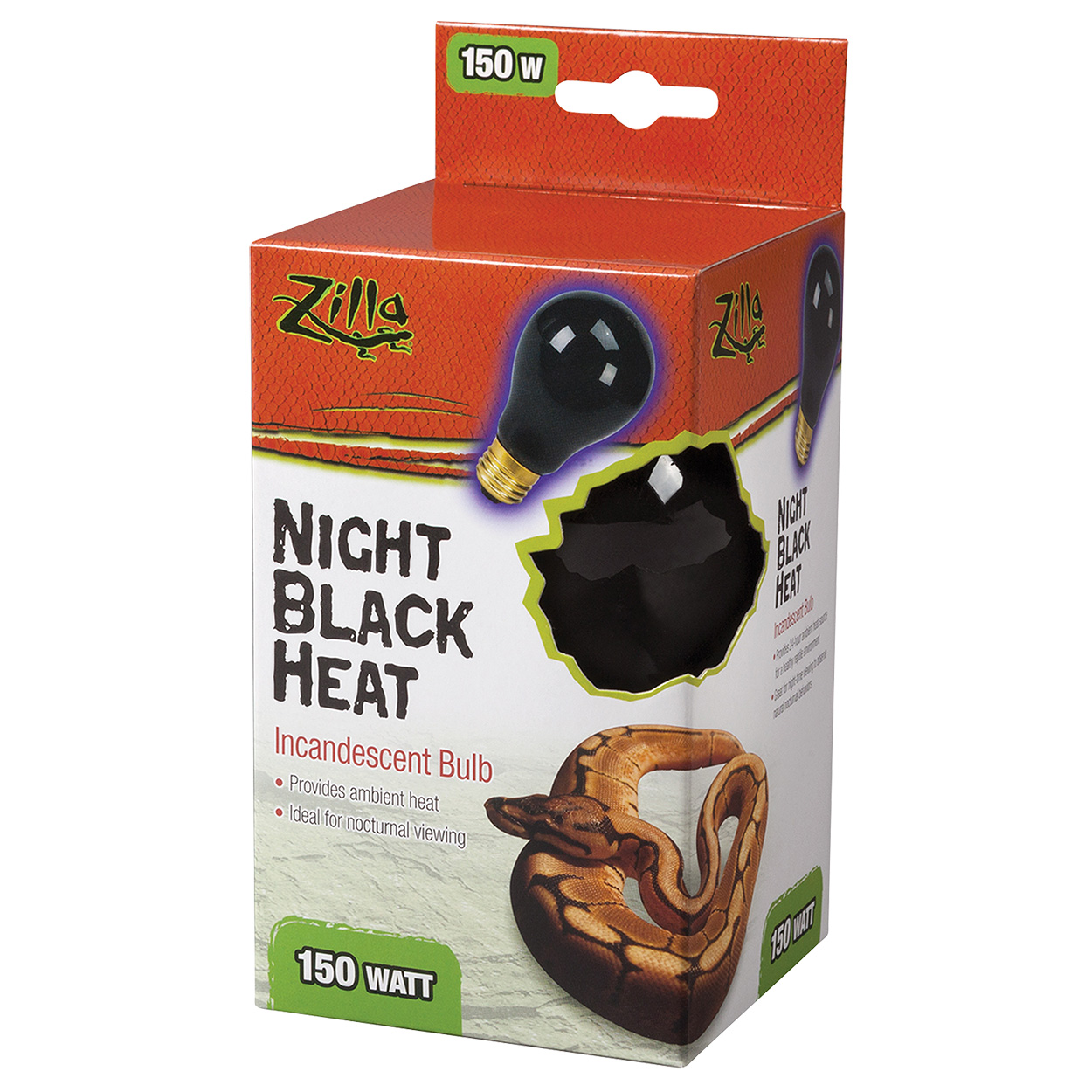 Incandescent Night Black Heat Bulb - 150 W