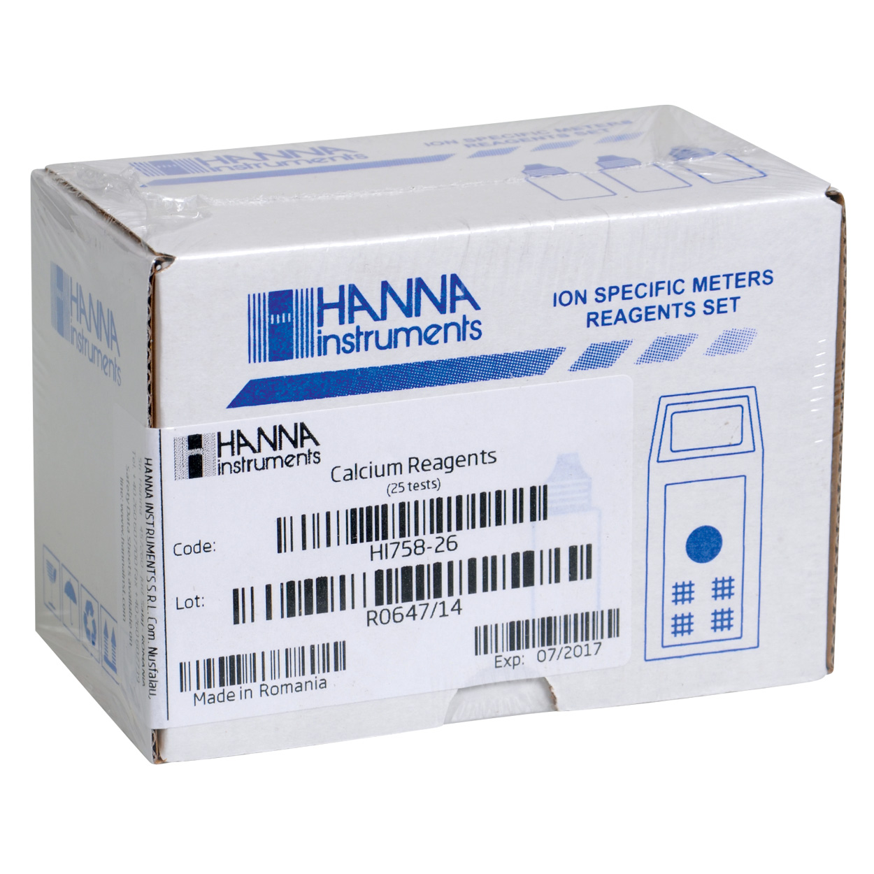 Marine Calcium Reagent Set for HI 758 Checker HC - 25 Tests
