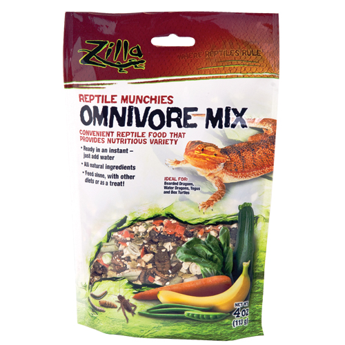 Reptile Munchies - Omnivore Mix - 4 oz
