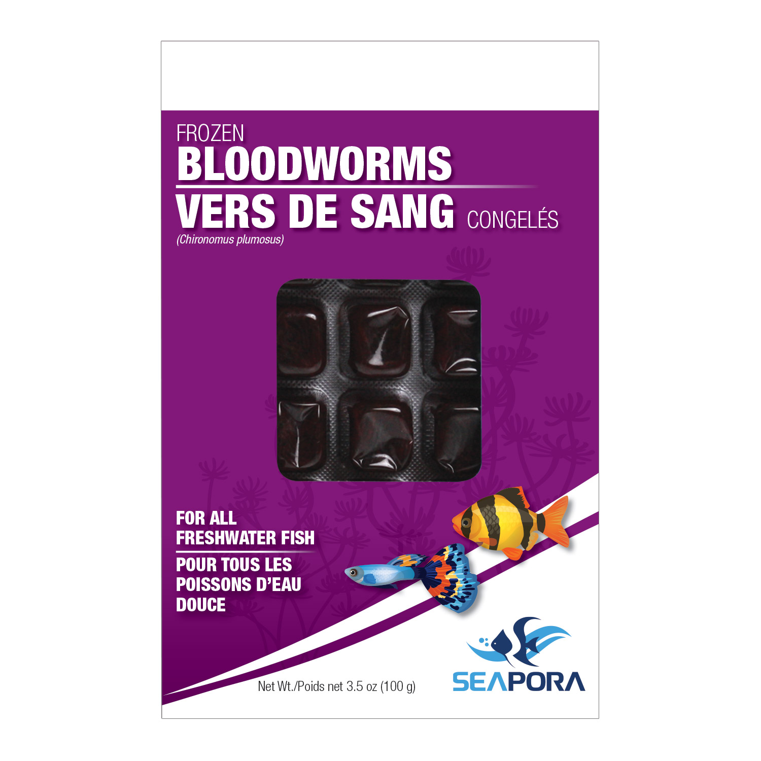 Frozen Bloodworms - 35 Cubes - 100 g
