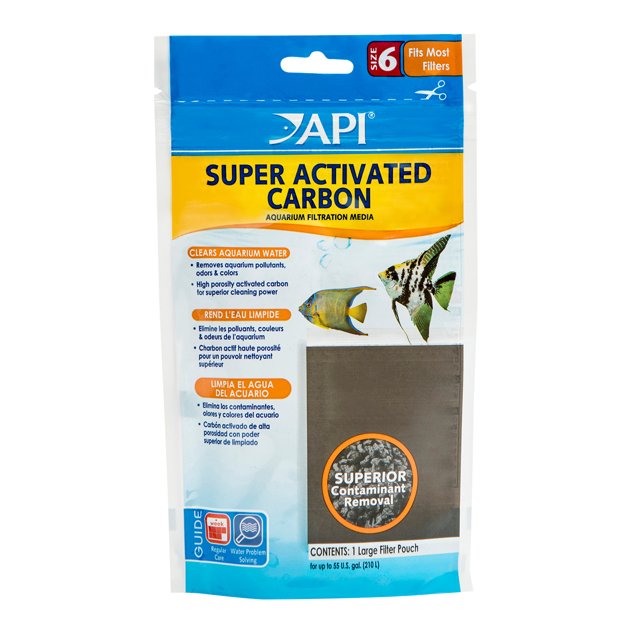 Super Activated Carbon Pouch - Size 6 - 1 pk
