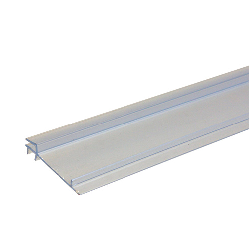 Versa-Top Back Strip - Clear - 1/8". Use for hoods (tops) that require a strip at the back to cut-out for heater & power head cables and airline tubing. Price is per linear foot, cut to fit.  