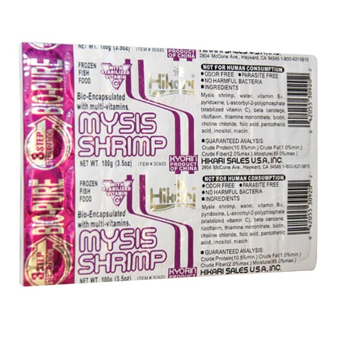 Frozen Mysis Shrimp - Cubes - 3.5 oz
