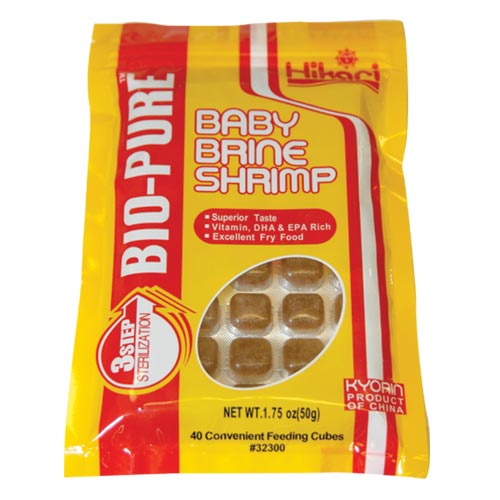 Frozen Baby Brine Shrimp - Mini Cubes - 1.75 oz
