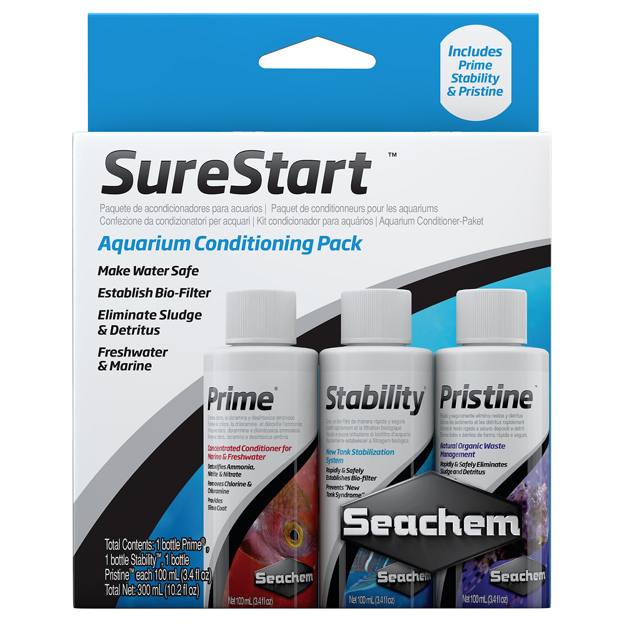 SureStart Aquarium Conditioning Pack - 3 x 100 ml