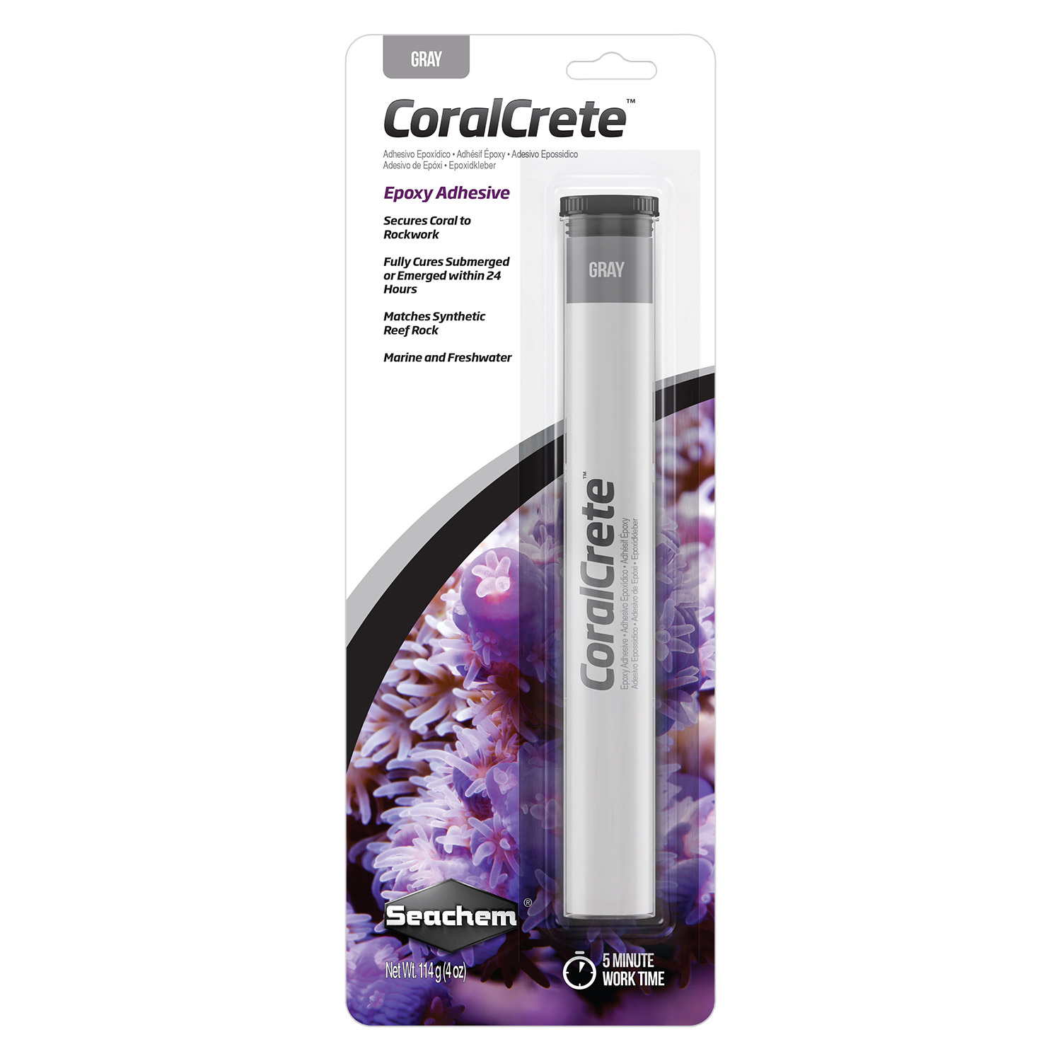 CoralCrete Epoxy Adhesive - Gray - 114 g