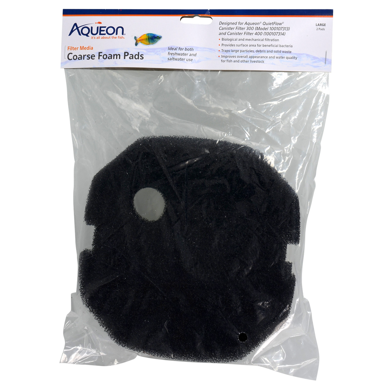 Coarse Foam Pad for QuietFlow 300/400 - 2 pk