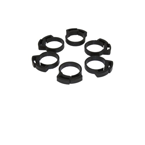 Ratchet Clip Plastic Hose Clamp Set - 1" - 6 pk