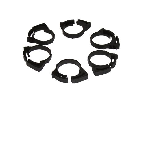 Ratchet Clip Plastic Hose Clamp Set - 3/4" - 6 pk