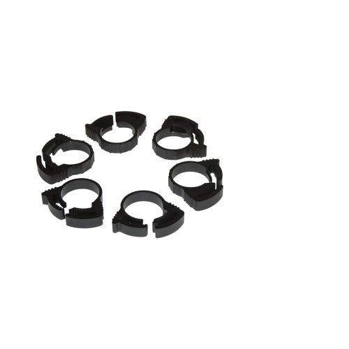 Ratchet Clip Plastic Hose Clamp Set - 1/2" - 6 pk