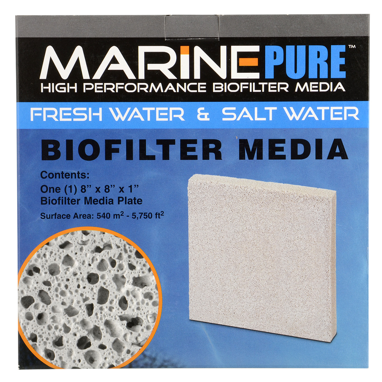 Biofilter Media Plate - 8" x 8" x 1"