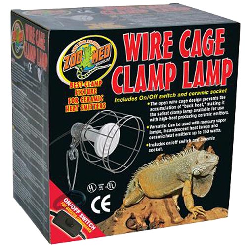 Wire Cage Clamp Lamp
