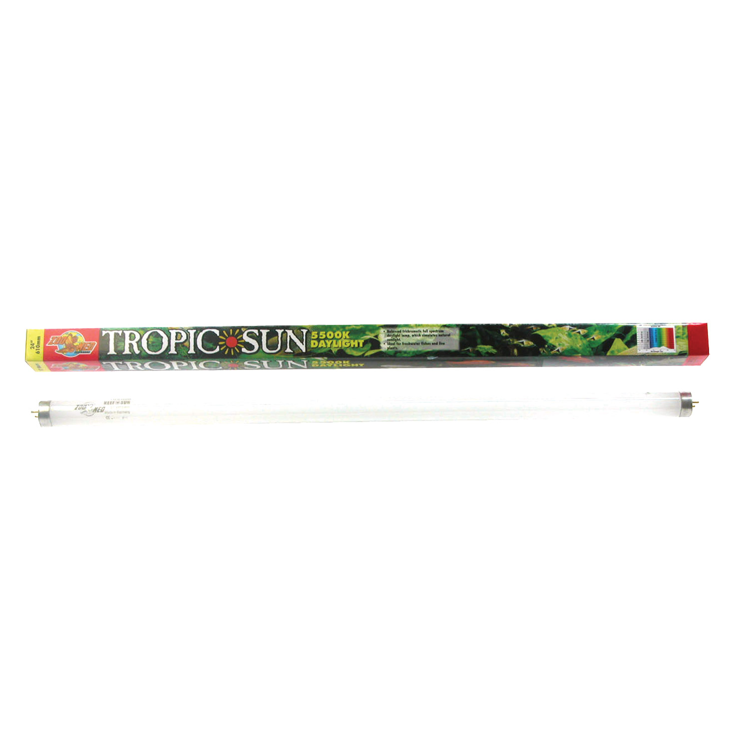 5,500K Tropic Sun T8 Fluorescent Lamp - 17 W - 24"