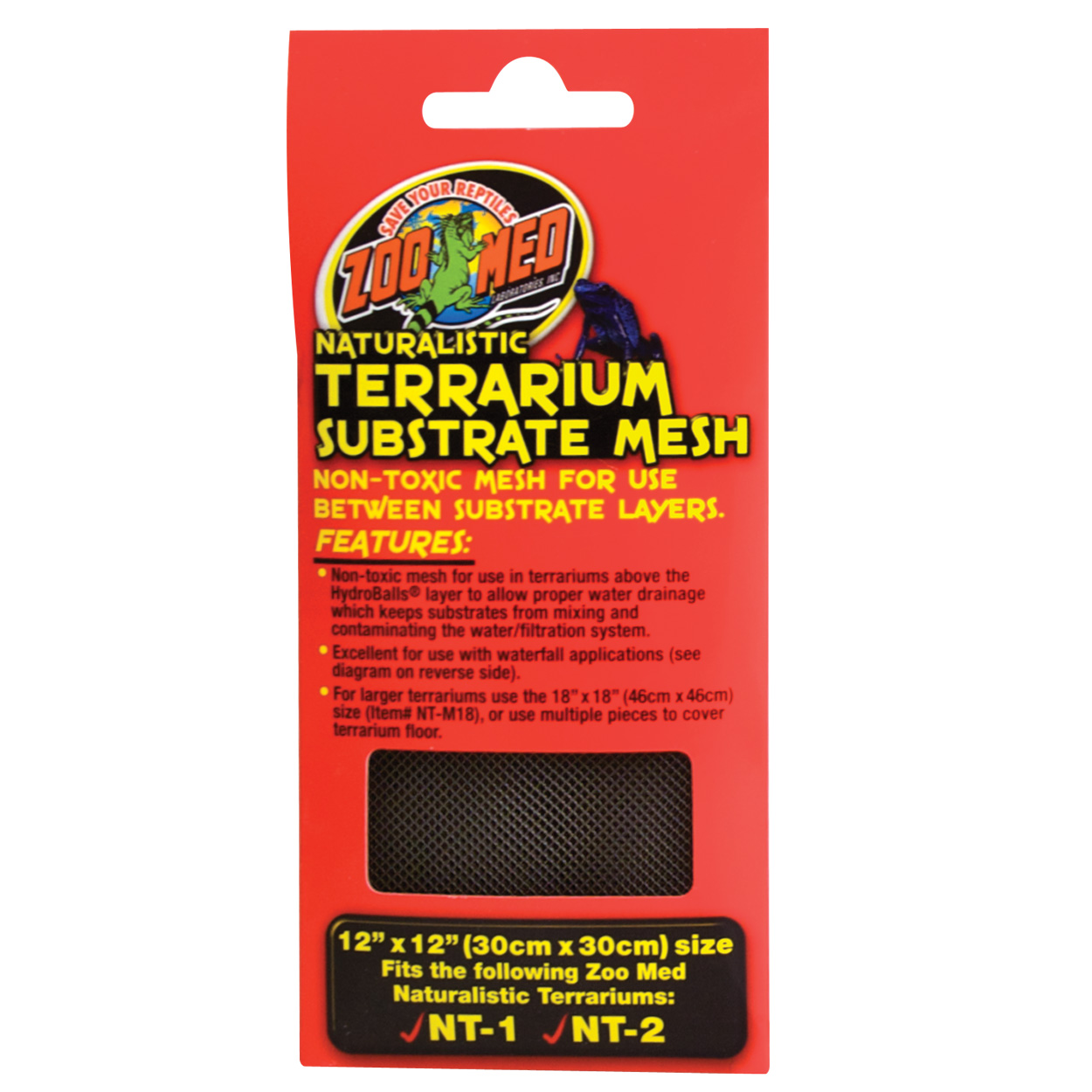 Naturalistic Terrarium Substrate Mesh - 12" x 12"