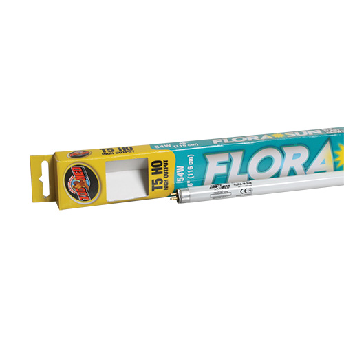 5,000K Flora Sun T5-HO Fluorescent Lamp - 54 W - 48"