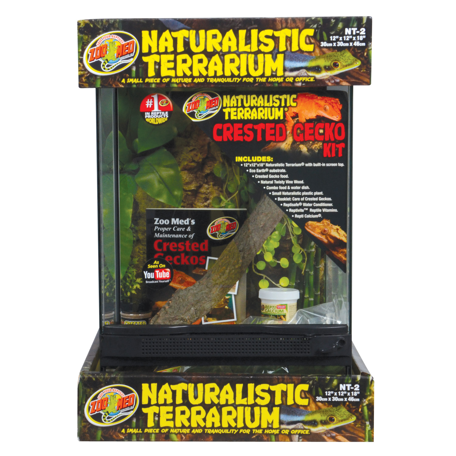 Naturalistic Terrarium Crested Gecko Kit