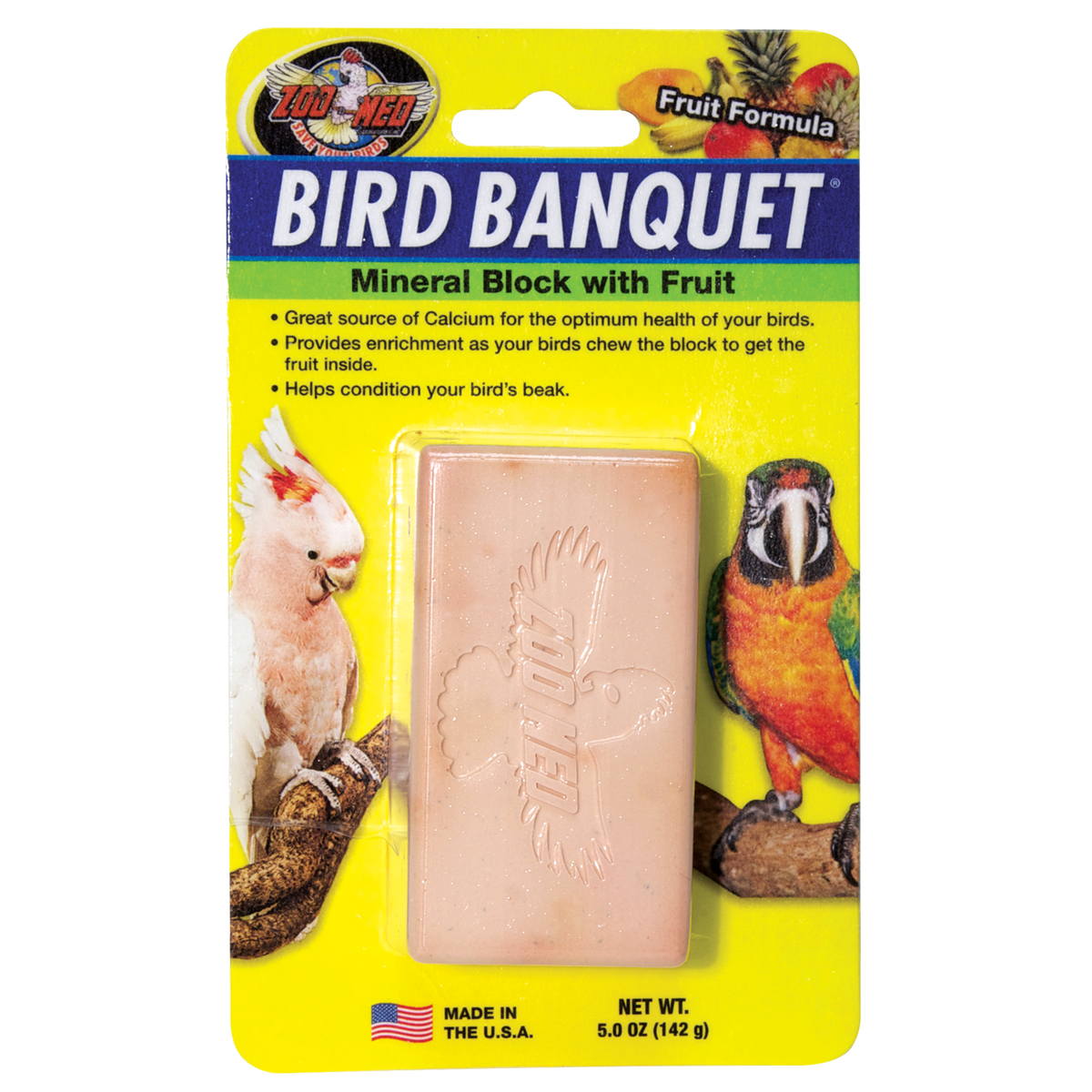 Bird Banquet Mineral Block - Fruit Formula - 5 oz