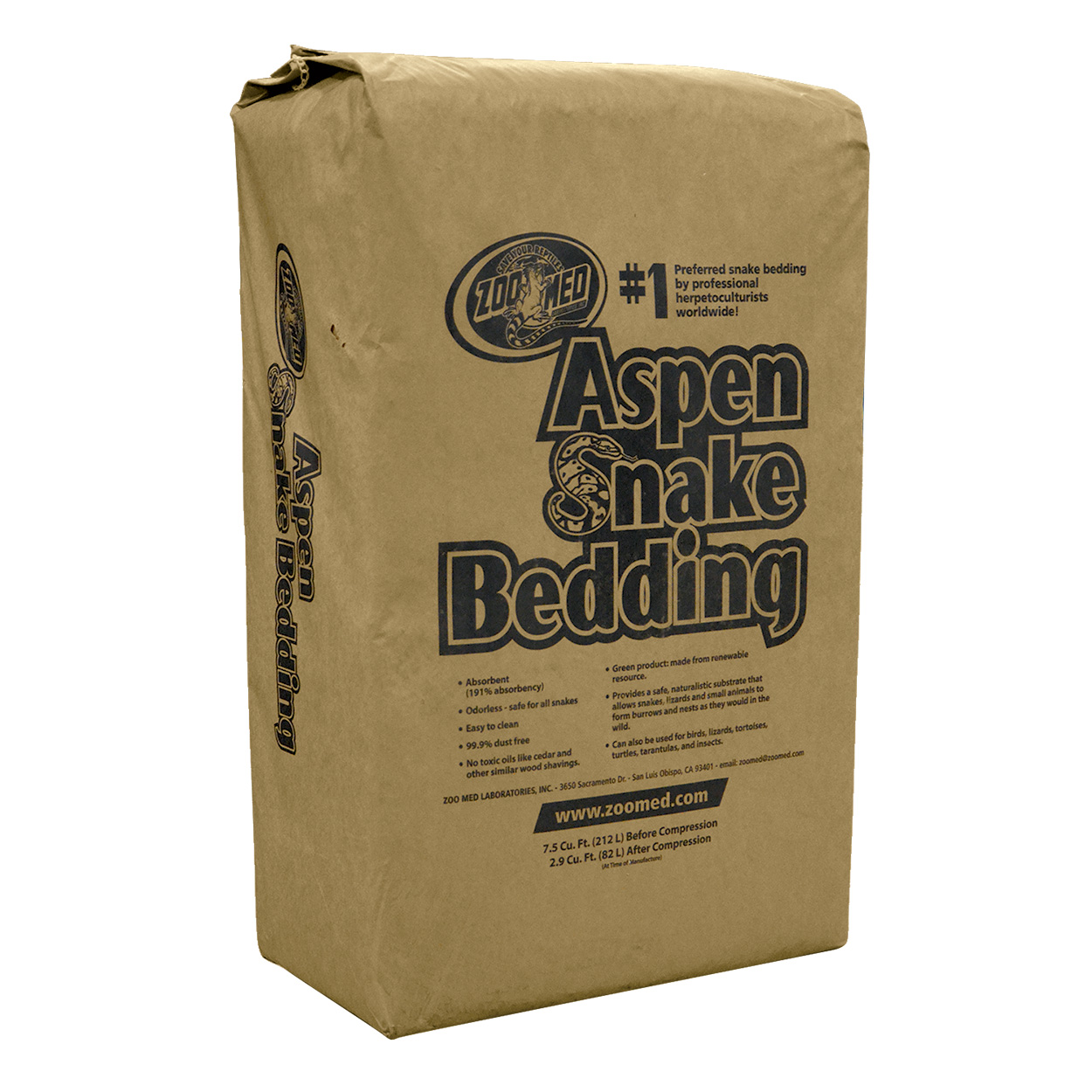 Aspen Snake Bedding - 7.5 cu ft