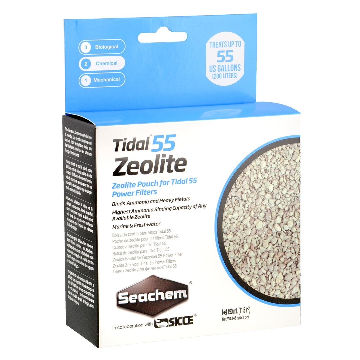 Tidal 55 Zeolite - 190 ml (Bagged)