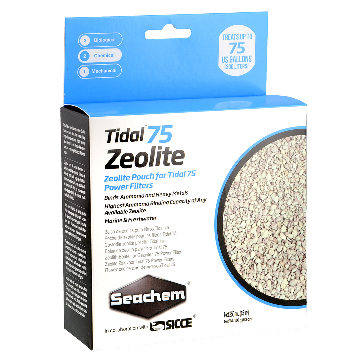 Tidal 75 Zeolite - 250 ml (Bagged)