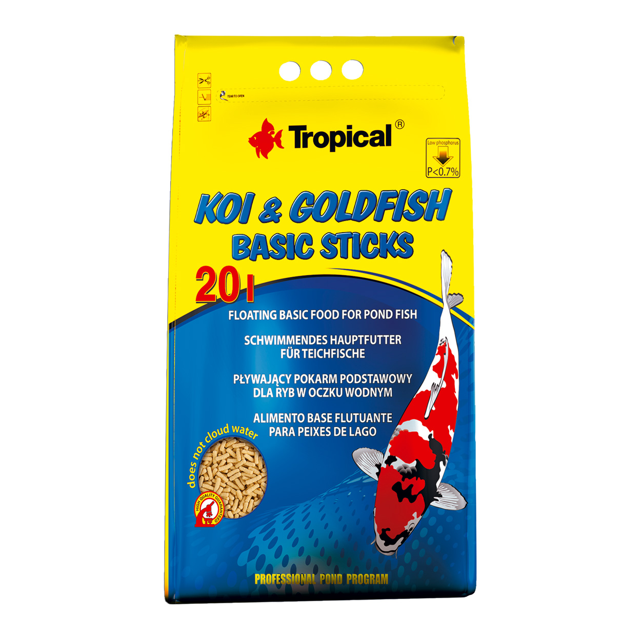 Koi & Goldfish Basic Sticks - 1.6 kg