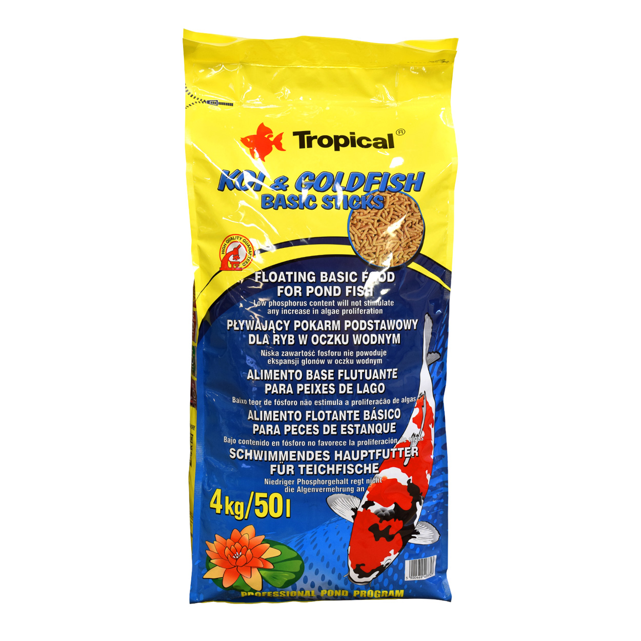 Koi & Goldfish Basic Sticks - 4 kg