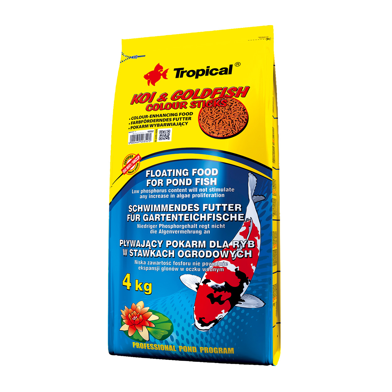 Koi & Goldfish Colour Sticks - 4 kg