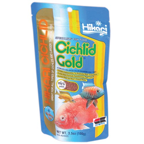 Sinking Cichlid Gold - Mini Pellets -  3.5 oz