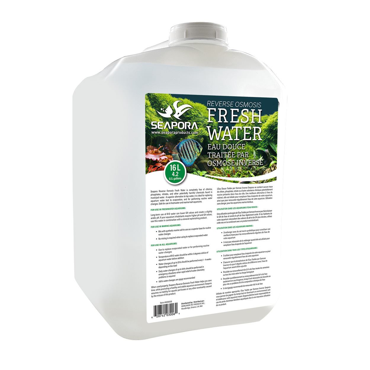 Reverse Osmosis Water - Freshwater - 4.2 gal  - LIMIT 6