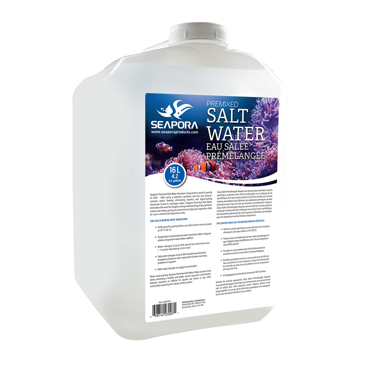 Reverse Osmosis Water - Saltwater - 4.2 gal - LIMIT 6