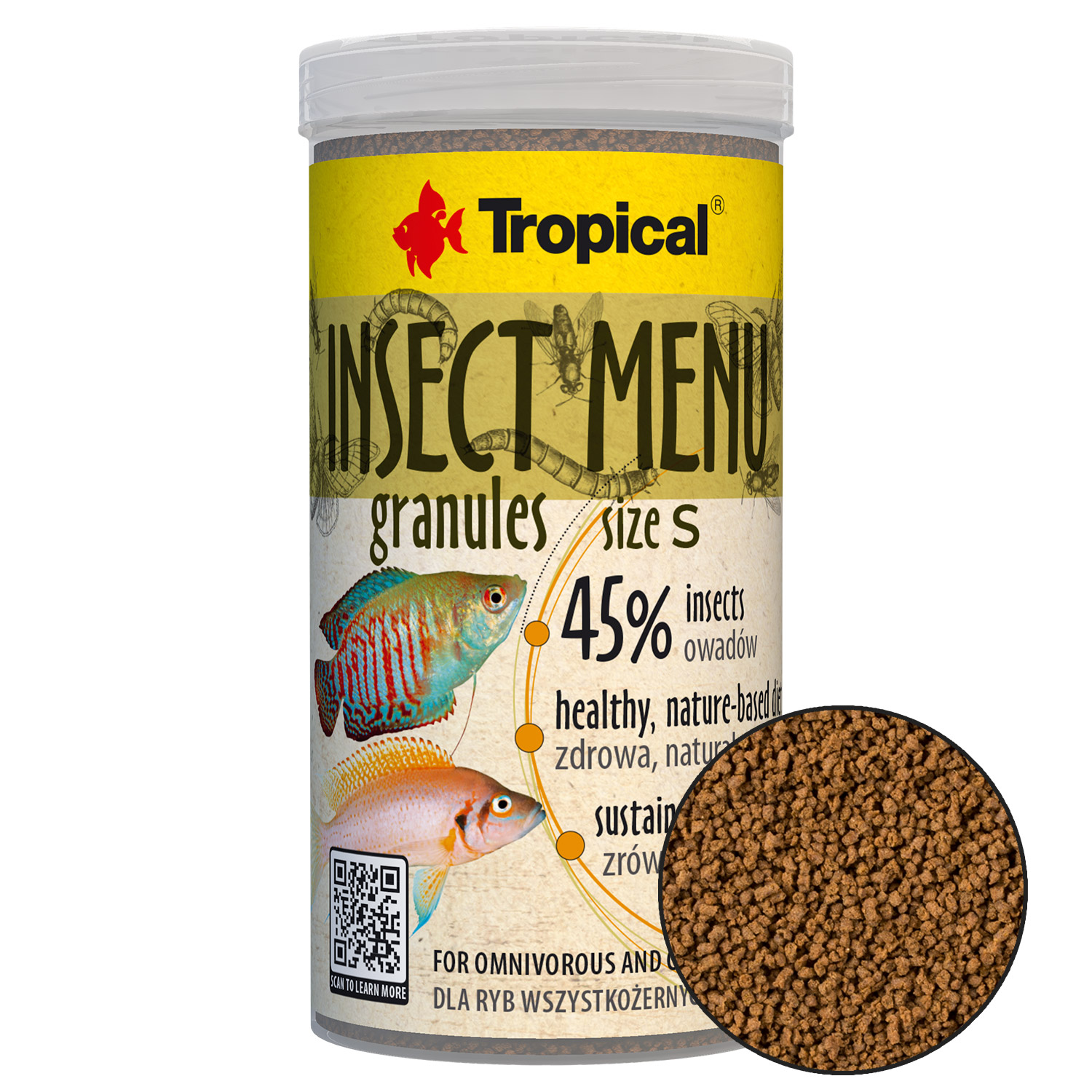 Insect Menu Granules - Small - 153G
