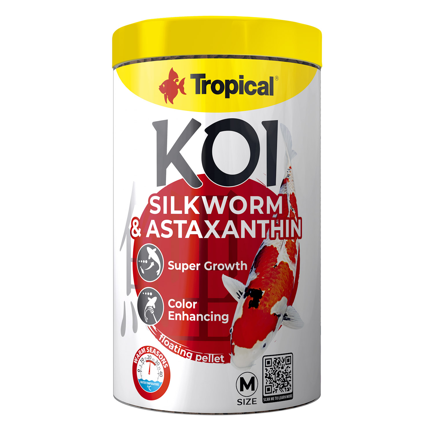 Koi Silkworm & Astaxanthin Pellets - 1L