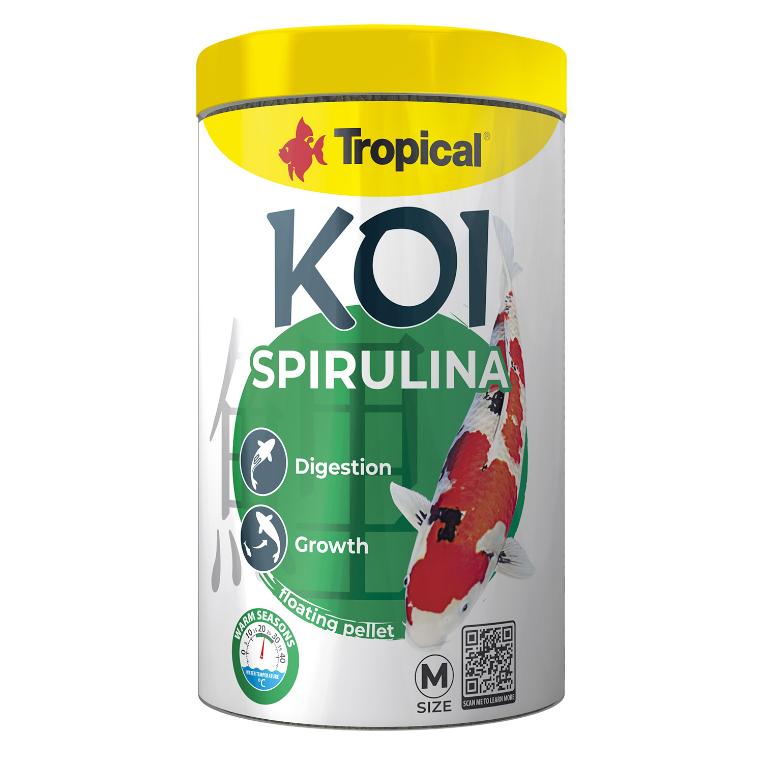 Koi Spirulina Pellets - 1L
