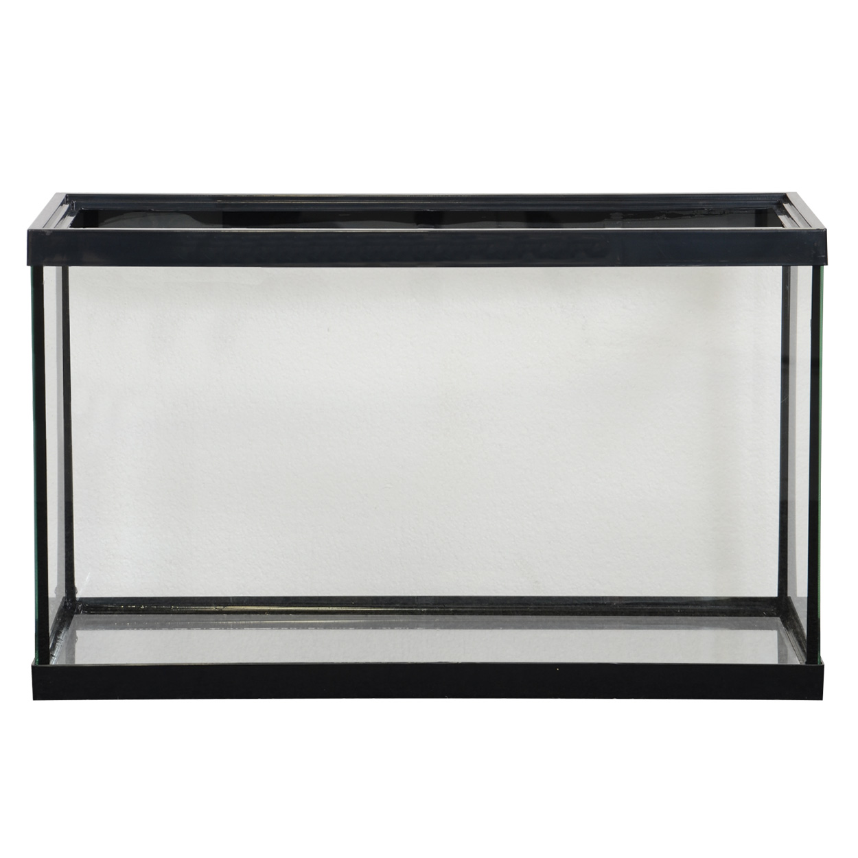 10 gal aquarium, standard, black frame. 
