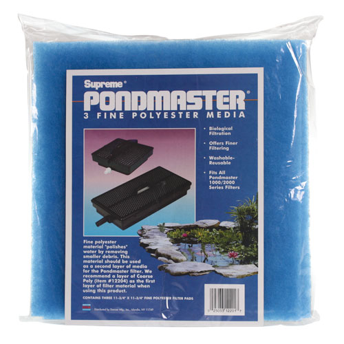 Blue Polyester Pads for 1000/2000 Submersible Filter Units - 3 pk