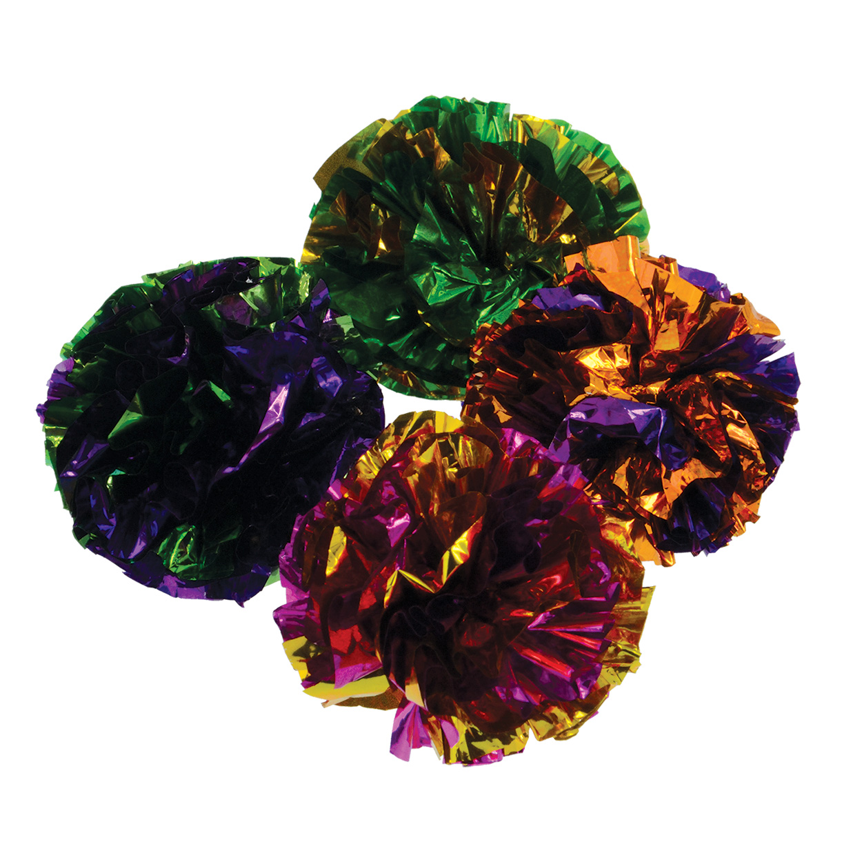 Crinkle Ball Display - Assorted Colors - 1.5" - 84 pk