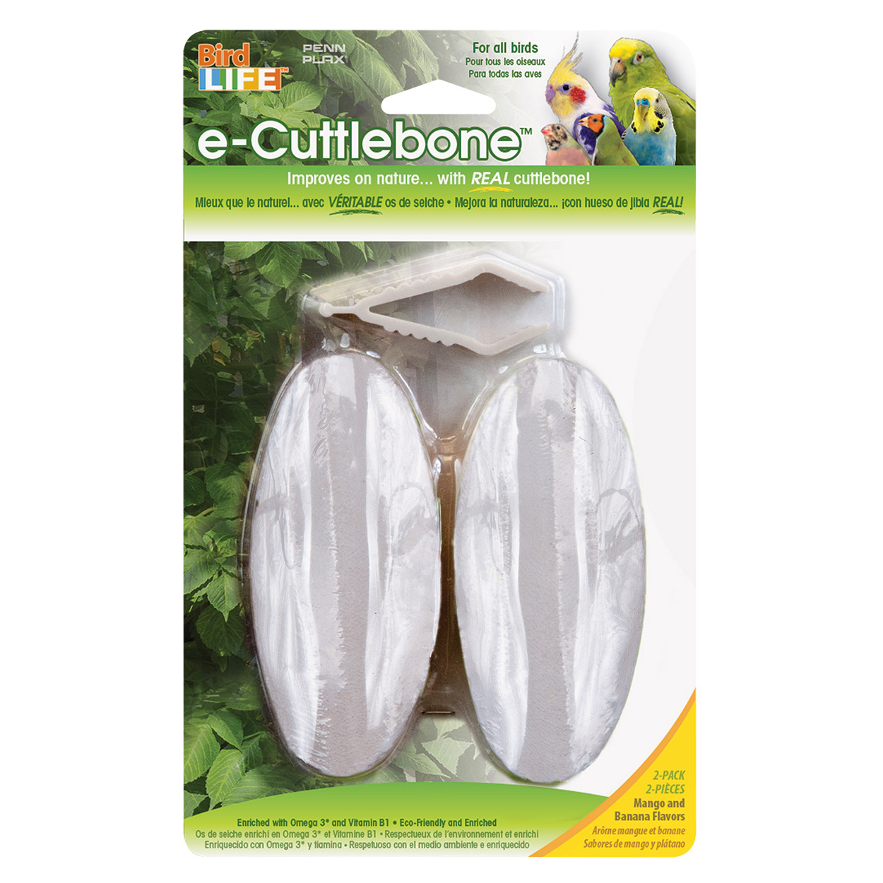 E-Cuttlebone - Natural - 2 pk