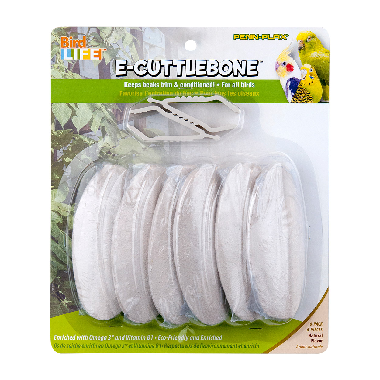E-Cuttlebone - Natural - 6 pk