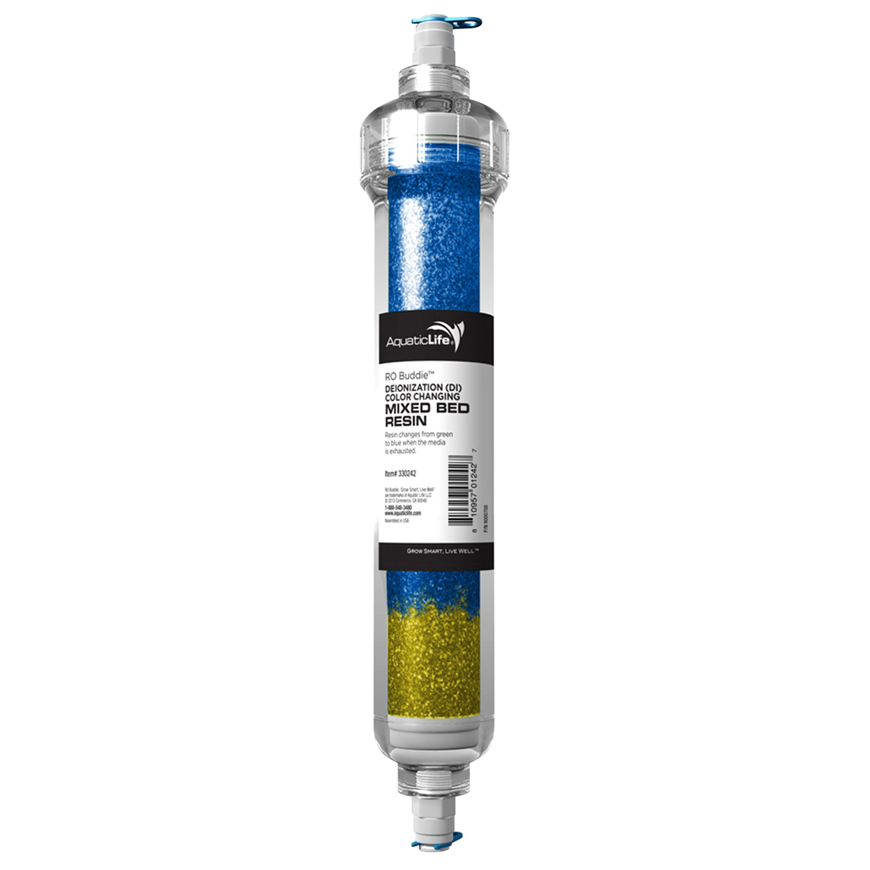 DI Color-Changing Mixed Bed Resin Cartridge for RO Buddie