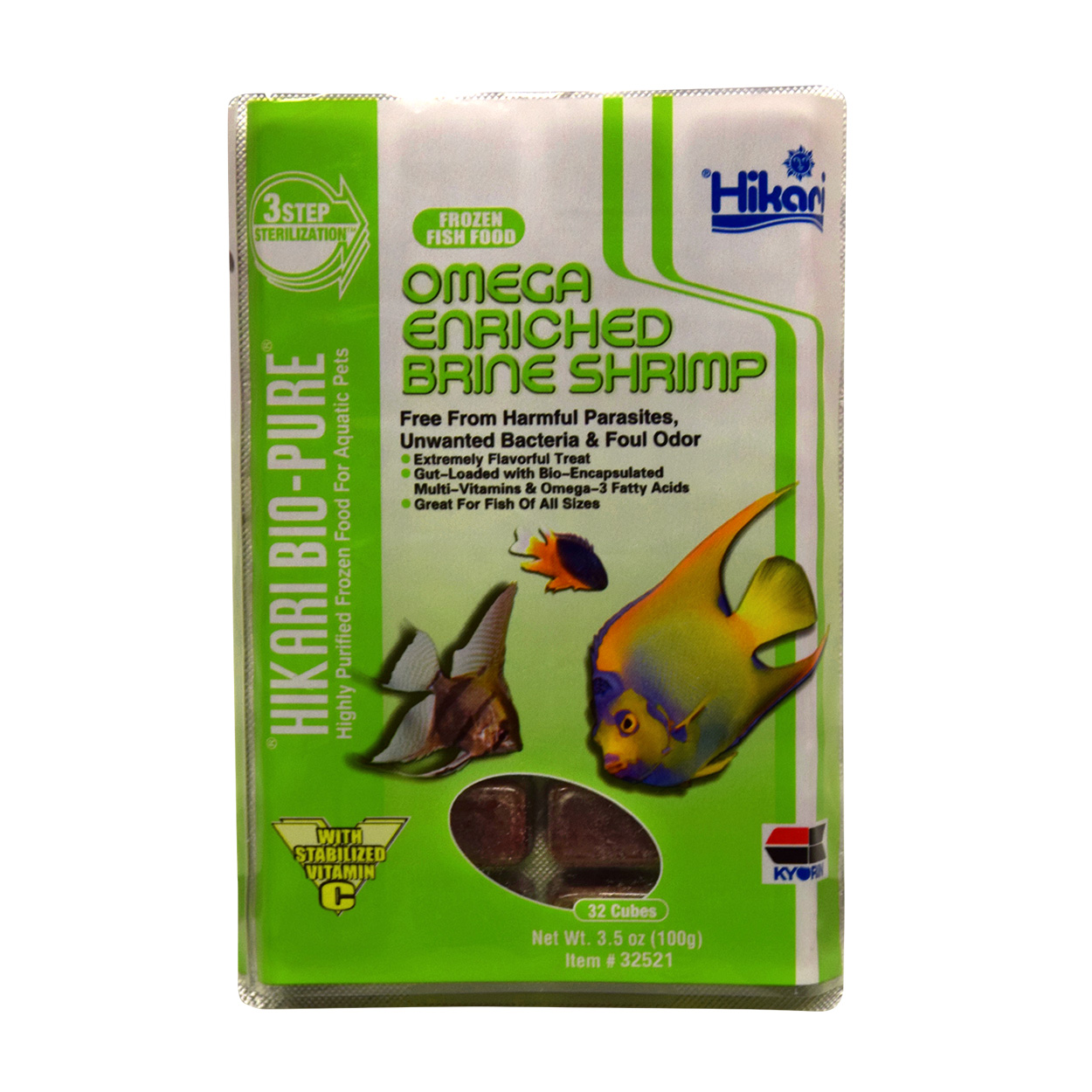 Frozen Omega Enriched Brine Shrimp - 3.5 oz