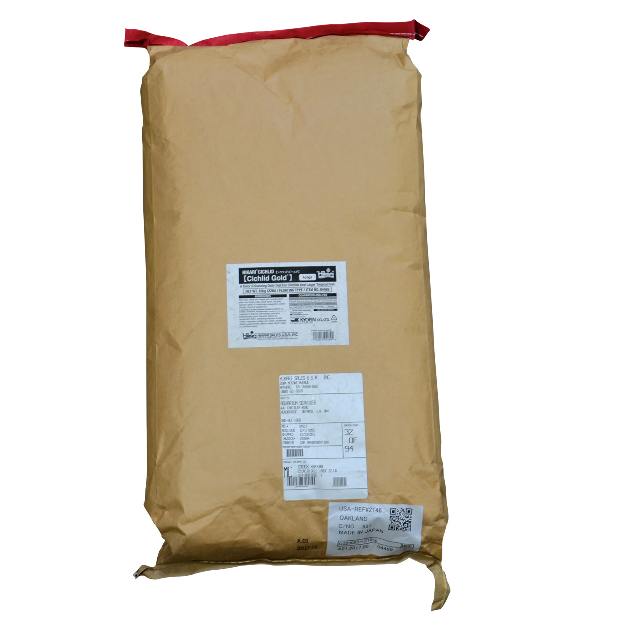 Cichlid Gold - Large Pellets - 22 lb