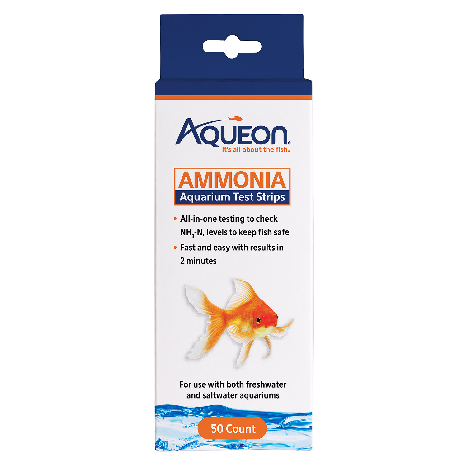 Ammonia Aquarium Test Strips - 50ct