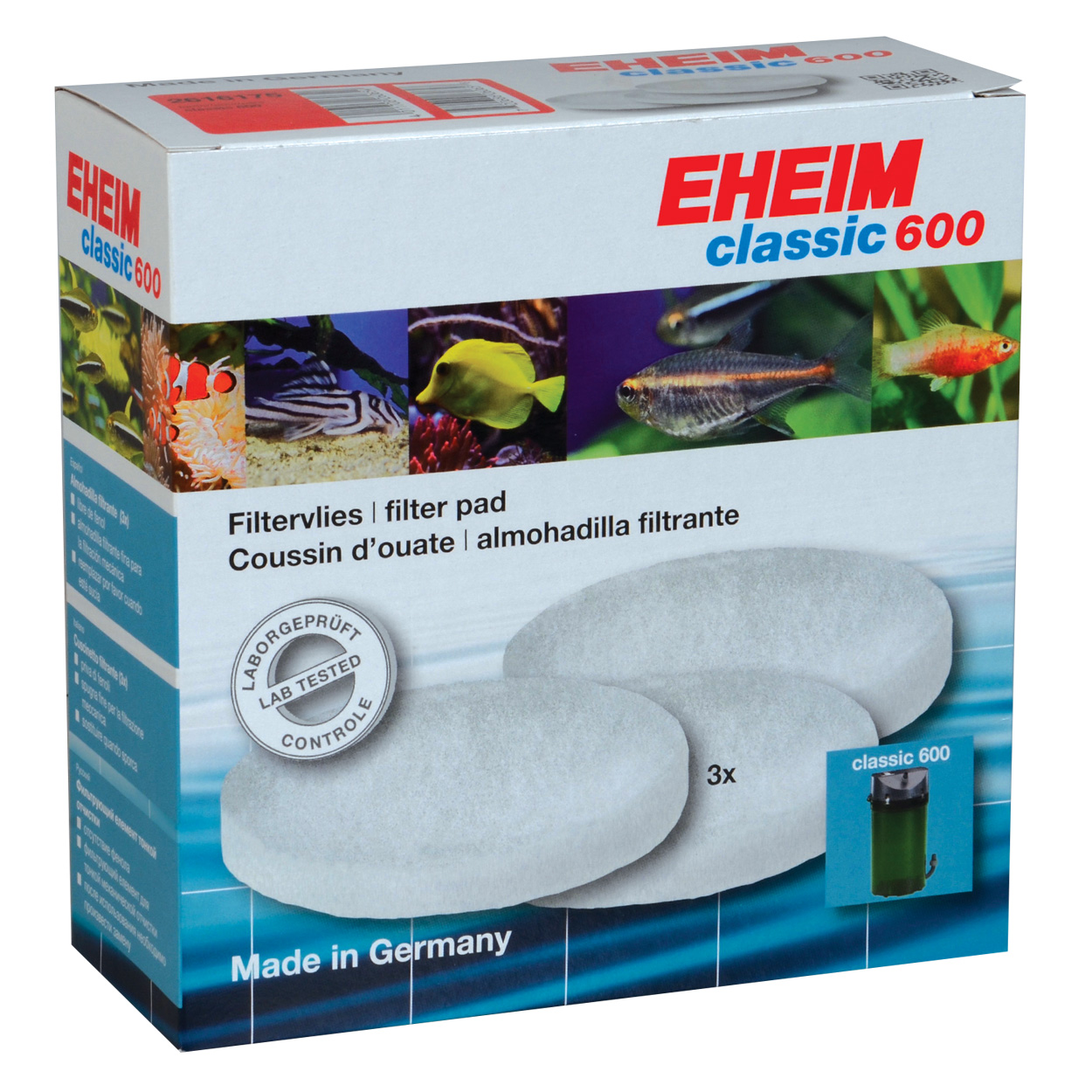 Fine Filter Pads for 2217 Canister Filter - 3 pk