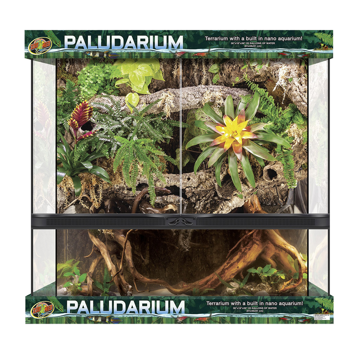 Paludarium Double Door - 36" x 18"