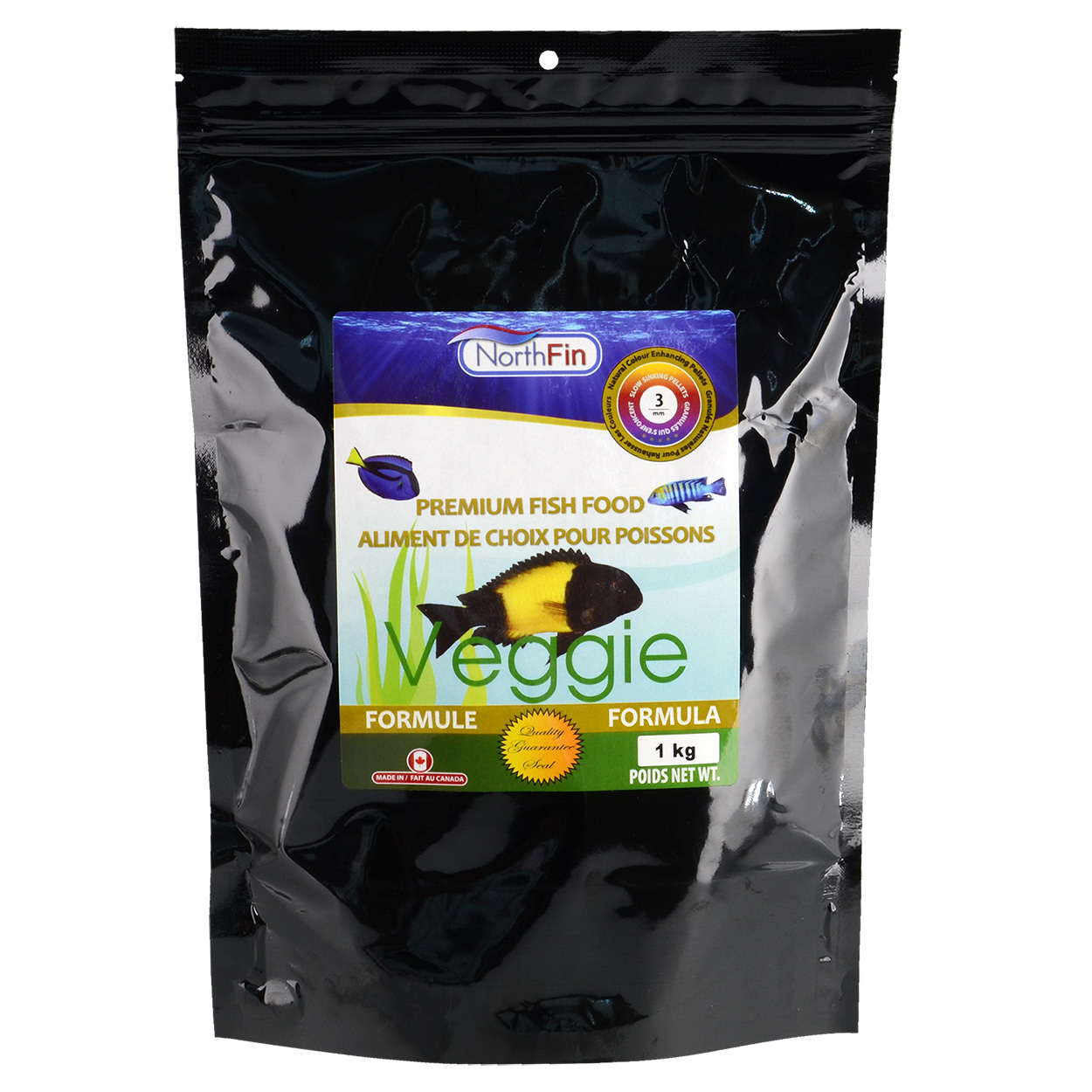Veggie Formula - 3 mm Sinking Pellets - 1 kg