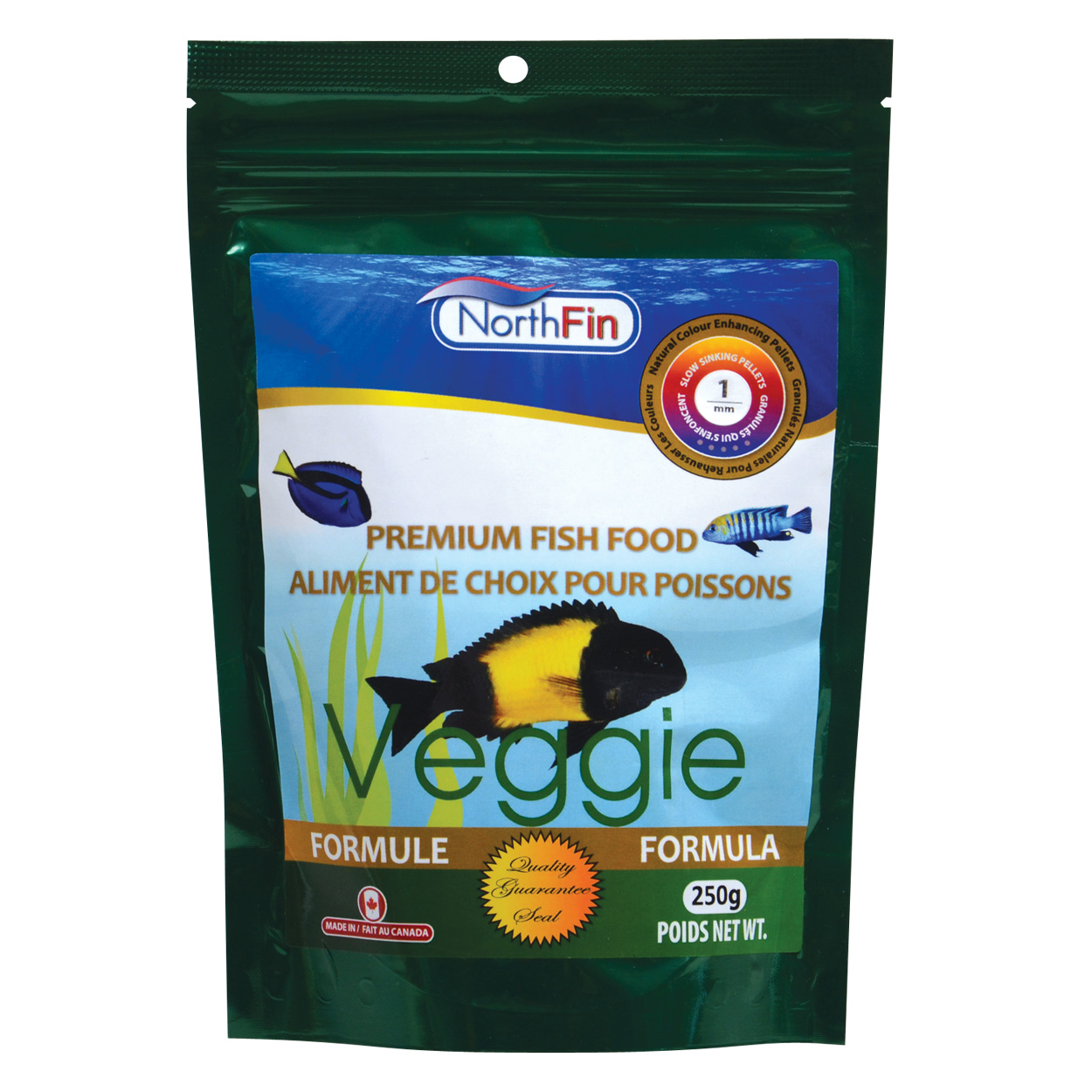 Veggie Formula - 1 mm Sinking Pellets - 250 g