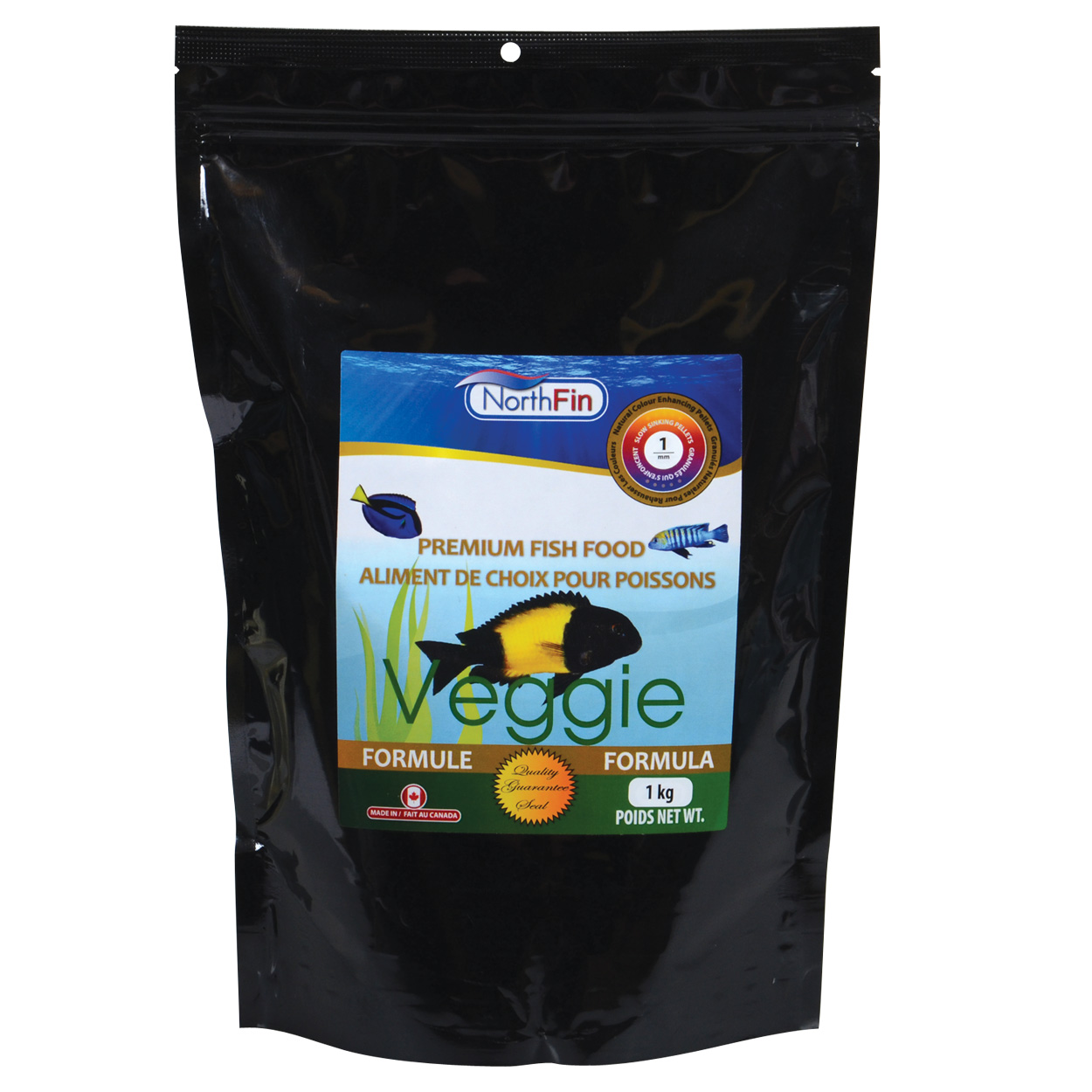 Veggie Formula - 1 mm Sinking Pellets - 2.5 kg